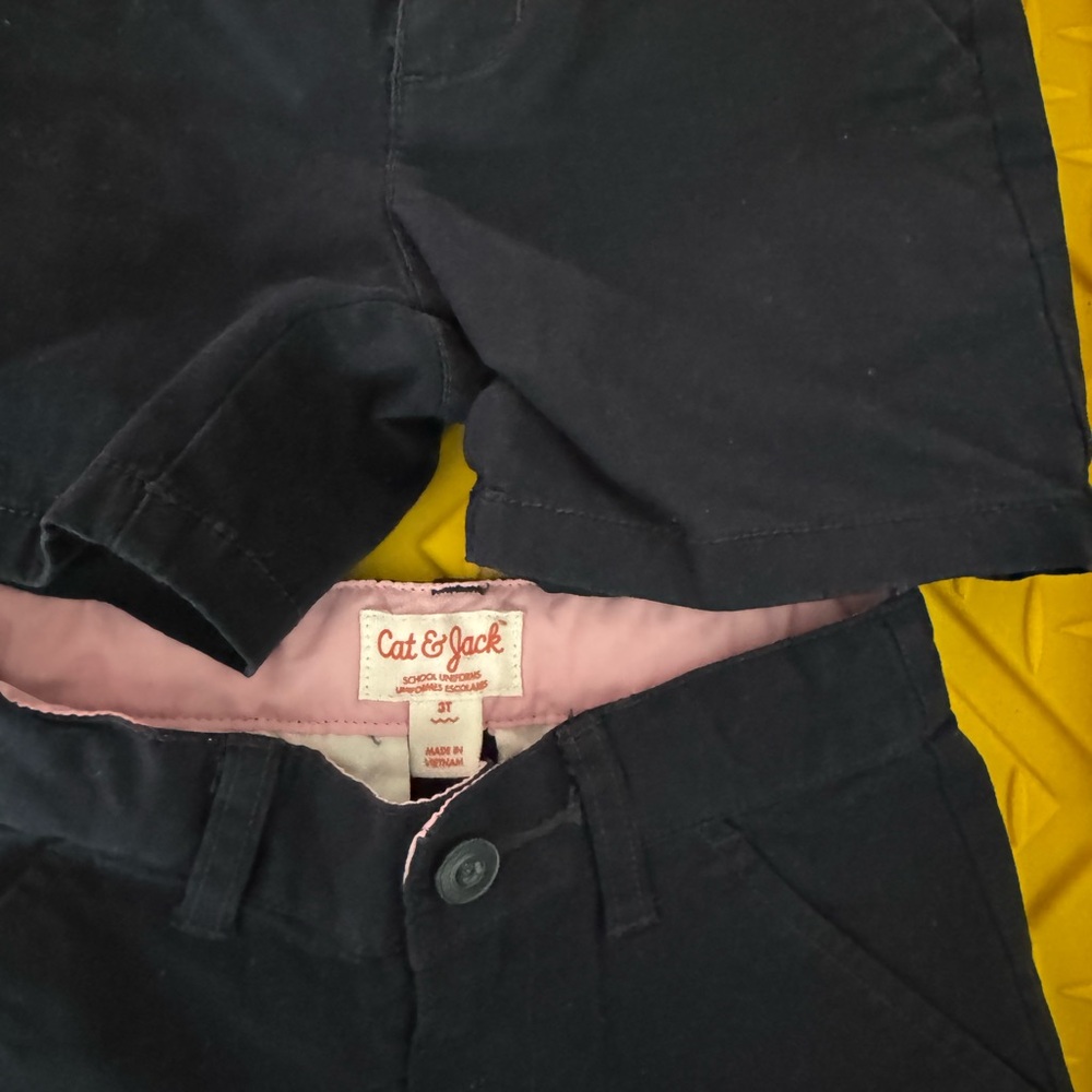 2/$15- 2 pair Cat & Jack Navy Uniform Shorts